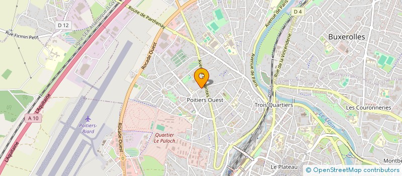 localisation de l'entreprise MONSIEUR CHRISTIAN GUILBEAU à POITIERS