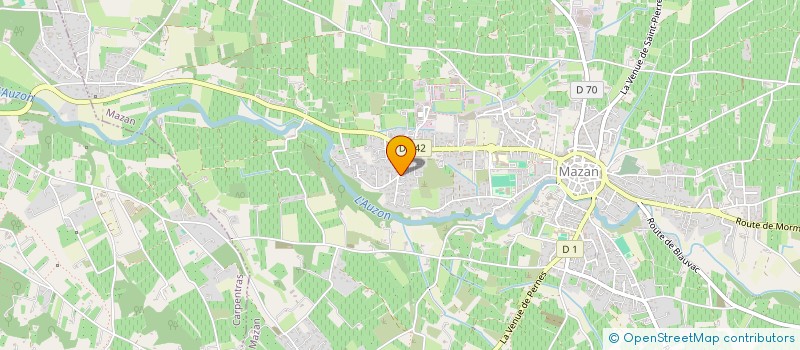 localisation de l'entreprise MONSIEUR CHRISTIAN GUILBOT  MAZAN