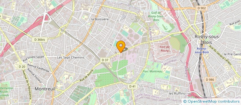 localisation de l'entreprise MONSIEUR CHRISTIAN GUILHERME à MONTREUIL