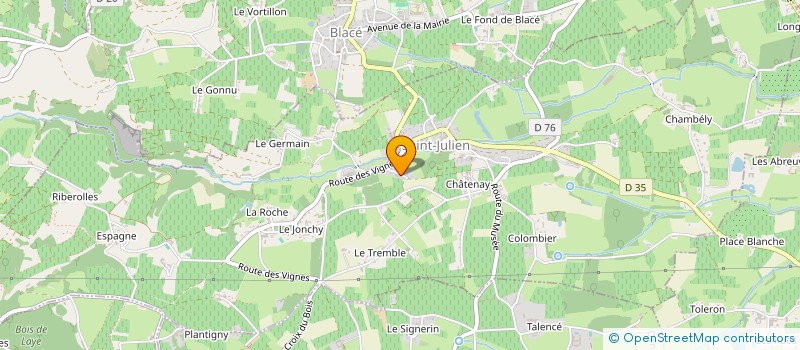 localisation de l'entreprise MONSIEUR CHRISTIAN GUILLARME  SAINT-JULIEN