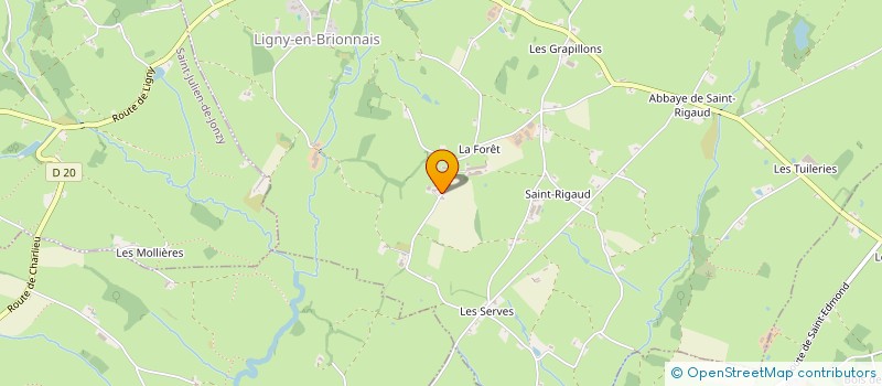 localisation de l'entreprise MONSIEUR CHRISTIAN GUILLAUME  LIGNY-EN-BRIONNAIS