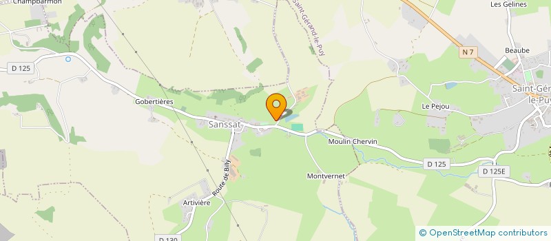 localisation de l'entreprise MONSIEUR CHRISTIAN GUILLAUME  SANSSAT