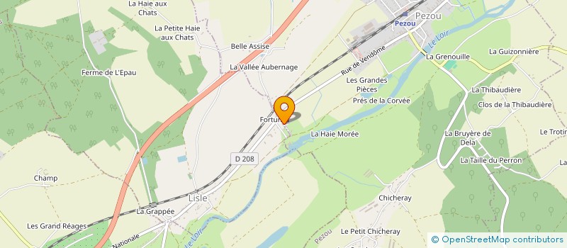 localisation de l'entreprise MONSIEUR CHRISTIAN GUILLEMIN  PEZOU