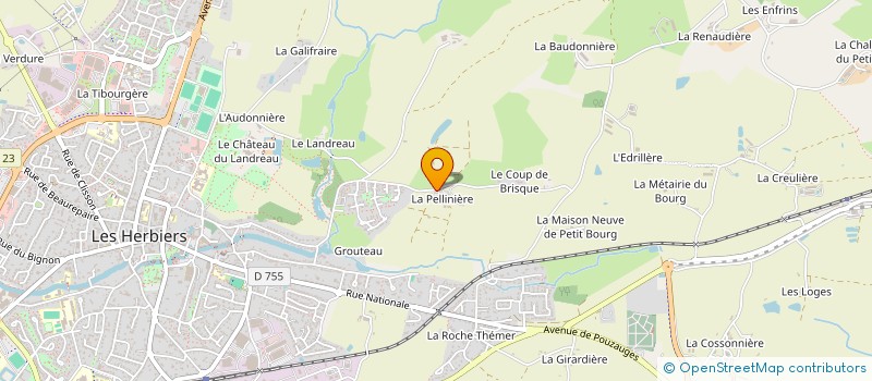 localisation de l'entreprise MONSIEUR CHRISTIAN GUILLOTEAU à LES HERBIERS