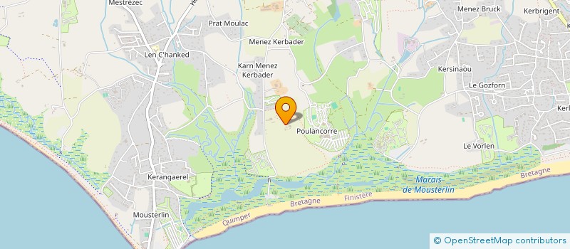 localisation de l'entreprise MONSIEUR CHRISTIAN GUILLOU  SAINT-EVARZEC