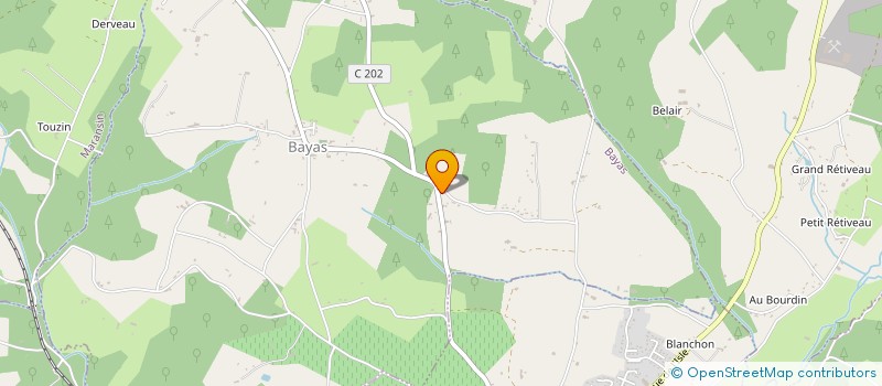 localisation de l'entreprise MONSIEUR CHRISTIAN GUILLOUX à BAYAS