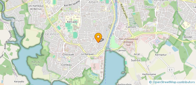 localisation de l'entreprise MONSIEUR CHRISTIAN GUILLOUX à VANNES