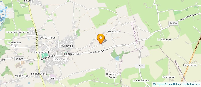 localisation de l'entreprise MONSIEUR CHRISTIAN GUILLOUX  TOURNEVILLE-SUR-MER