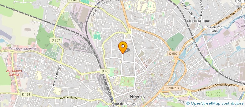 localisation de l'entreprise MONSIEUR CHRISTIAN GUILMARD à NEVERS