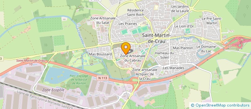 localisation de l'entreprise MONSIEUR CHRISTIAN GUINAUDEAU à SAINT-MARTIN-DE-CRAU
