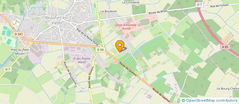 localisation de l'entreprise MONSIEUR CHRISTIAN GUINOISEAU  BEAUFORT-EN-ANJOU