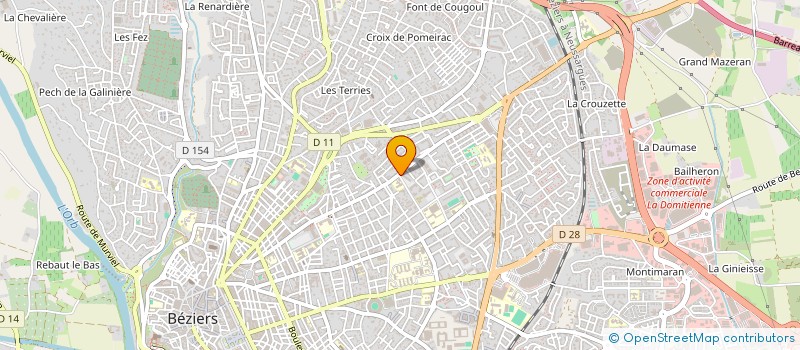 localisation de l'entreprise MONSIEUR CHRISTIAN GUIRAUD à BEZIERS