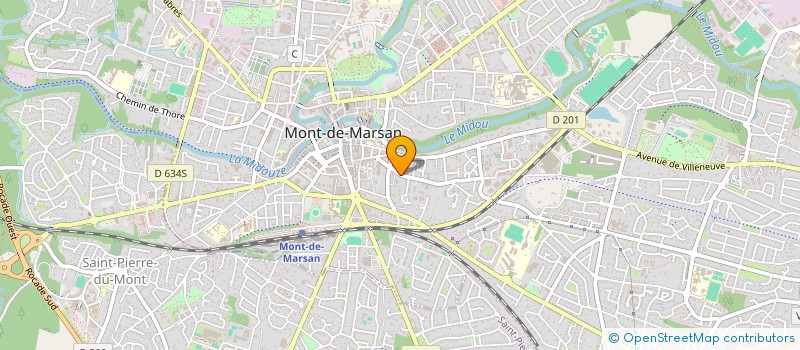 localisation de l'entreprise MONSIEUR CHRISTIAN GUITTARD  MONT-DE-MARSAN