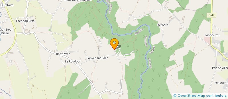 localisation de l'entreprise MONSIEUR CHRISTIAN GUIZIEN  PLOUEGAT-GUERAND