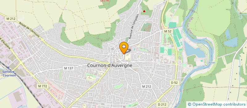 localisation de l'entreprise MONSIEUR CHRISTIAN GURY  COURNON-D'AUVERGNE