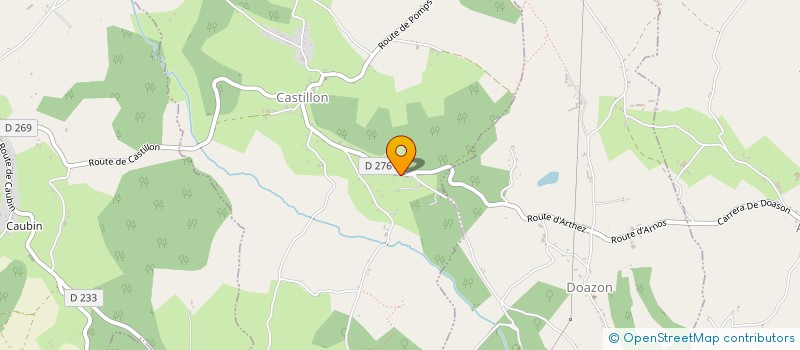 localisation de l'entreprise MONSIEUR CHRISTIAN GUSMANN  CASTILLON (CANTON D'ARTHEZ-DE-BEARN)