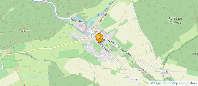 localisation de l'entreprise MONSIEUR CHRISTIAN GUTH  GUMBRECHTSHOFFEN