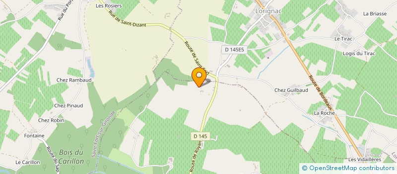 localisation de l'entreprise MONSIEUR CHRISTIAN GUYON  SAINT-DIZANT-DU-GUA