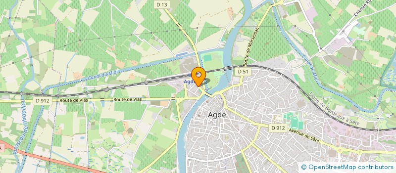 localisation de l'entreprise MONSIEUR CHRISTIAN HAAS  AGDE