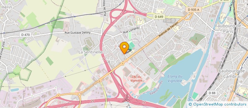 localisation de l'entreprise MONSIEUR CHRISTIAN HAGNERE  LA SENTINELLE