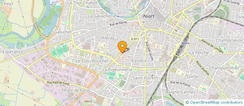 localisation de l'entreprise MONSIEUR CHRISTIAN HAGUENIN  NIORT