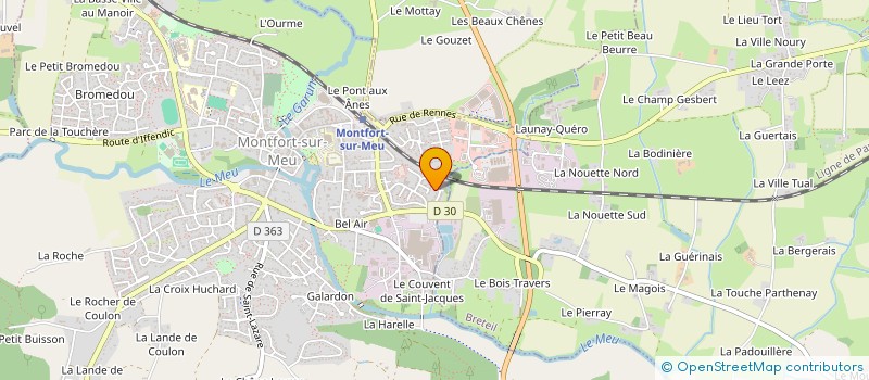 localisation de l'entreprise MONSIEUR CHRISTIAN HALLET  MONTFORT-SUR-MEU