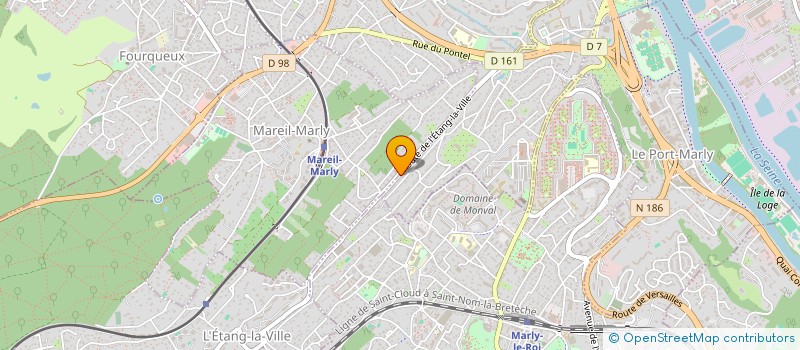 localisation de l'entreprise MONSIEUR CHRISTIAN HAMEL  MAREIL-MARLY