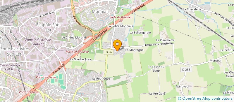 localisation de l'entreprise MONSIEUR CHRISTIAN HAMON  CESSON-SEVIGNE