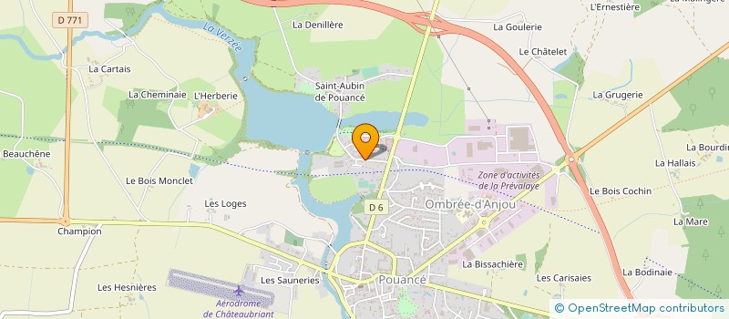 localisation de l'entreprise MONSIEUR CHRISTIAN HANRATH CARRENO  OMBREE D'ANJOU