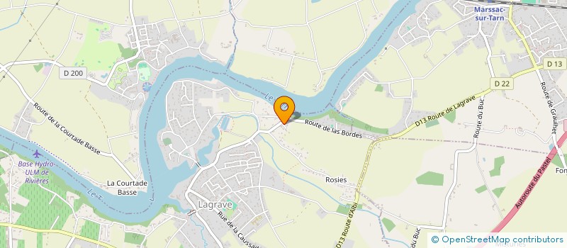 localisation de l'entreprise MONSIEUR CHRISTIAN HASAND  LAGRAVE