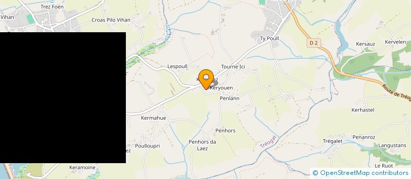 localisation de l'entreprise MONSIEUR CHRISTIAN HASCOET  TREOGAT