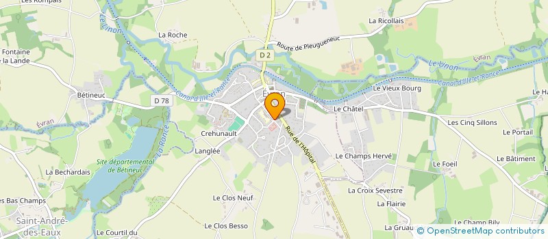 localisation de l'entreprise MONSIEUR CHRISTIAN HAUSSY  EVRAN