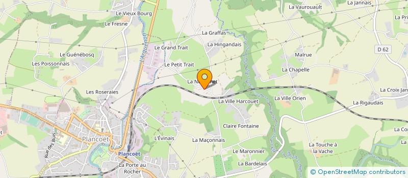 localisation de l'entreprise MONSIEUR CHRISTIAN HAZARD  PLANCOET