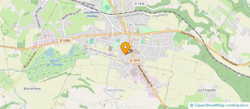 localisation de l'entreprise MONSIEUR CHRISTIAN HEBERT  LES ABRETS-EN-DAUPHINE