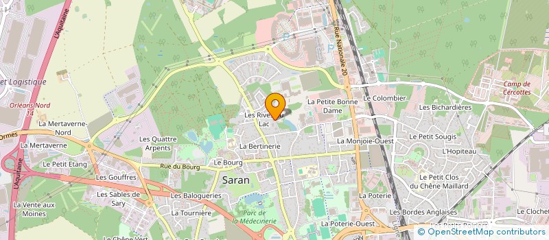 localisation de l'entreprise MONSIEUR CHRISTIAN HEBRARD à SARAN