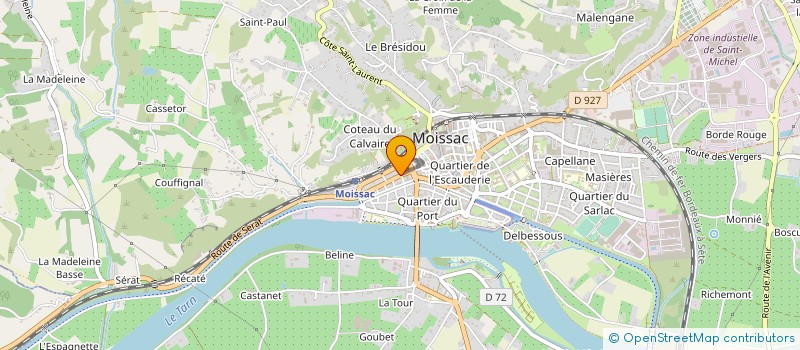 localisation de l'entreprise MONSIEUR CHRISTIAN HEDAL  MOISSAC