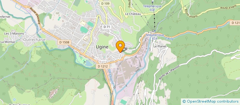 localisation de l'entreprise MONSIEUR CHRISTIAN HENRY à UGINE