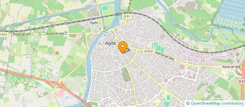 localisation de l'entreprise MONSIEUR CHRISTIAN HENRY à AGDE