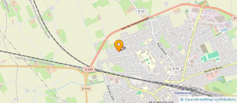 localisation de l'entreprise MONSIEUR CHRISTIAN HERAULT  HAZEBROUCK