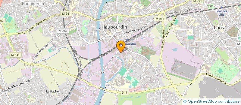 localisation de l'entreprise MONSIEUR CHRISTIAN HERBAUT  HAUBOURDIN