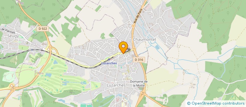 localisation de l'entreprise MONSIEUR CHRISTIAN HERMANT  LUZARCHES