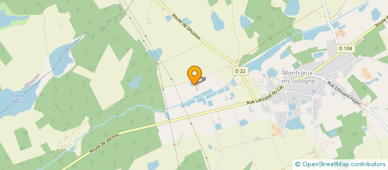 localisation de l'entreprise MONSIEUR CHRISTIAN HIRON  MONTRIEUX-EN-SOLOGNE