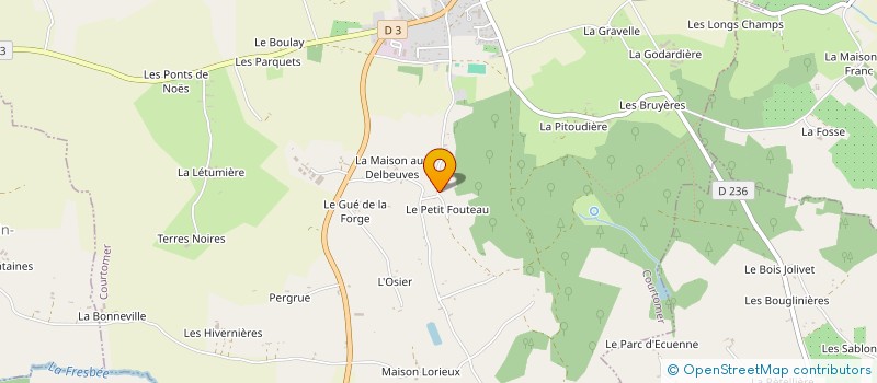 localisation de l'entreprise MONSIEUR CHRISTIAN HOEL à COURTOMER