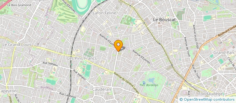 localisation de l'entreprise MONSIEUR CHRISTIAN HOMONT  BORDEAUX