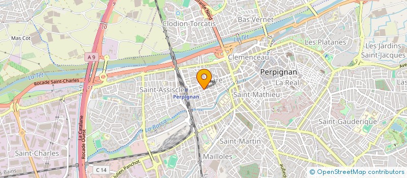 localisation de l'entreprise MONSIEUR CHRISTIAN HOUETTE  PERPIGNAN