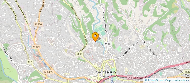 localisation de l'entreprise MONSIEUR CHRISTIAN HOURY à CAGNES-SUR-MER