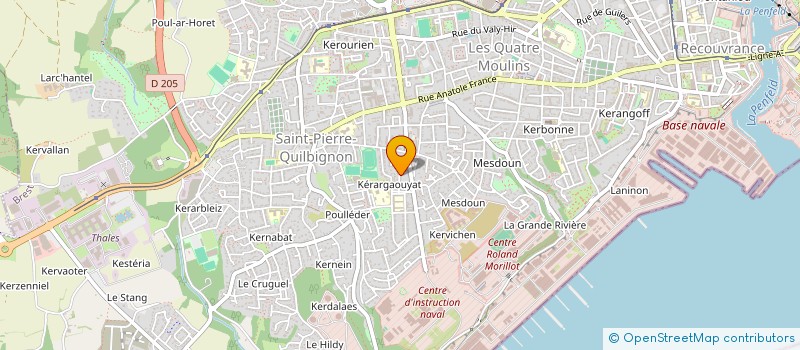 localisation de l'entreprise MONSIEUR CHRISTIAN HUBERT à BREST