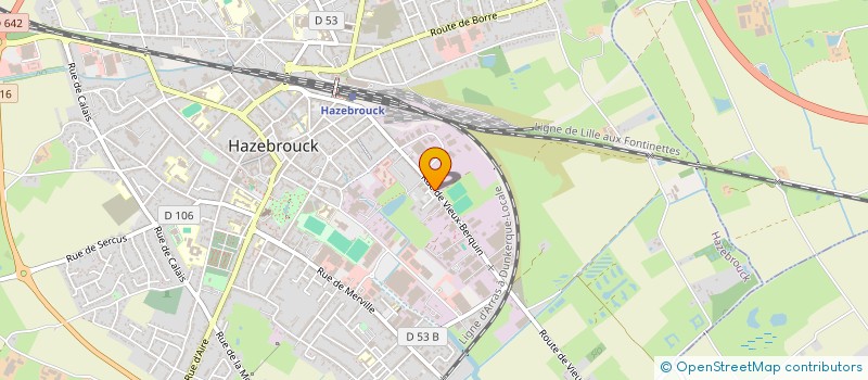 localisation de l'entreprise MONSIEUR CHRISTIAN HUBERT NAVET  HAZEBROUCK