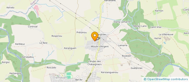 localisation de l'entreprise MONSIEUR CHRISTIAN HUBY  TREMEVEN