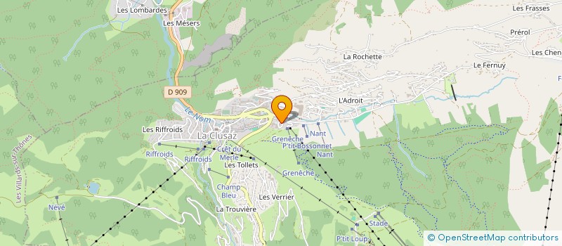 localisation de l'entreprise MONSIEUR CHRISTIAN HUDRY-PRODON à LA CLUSAZ